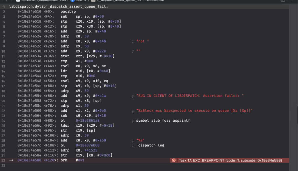 A Combine pipeline crash after migrating to Strict Concurrency.