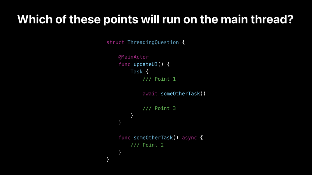 On which thread will these tasks run? Should you even think about that?
