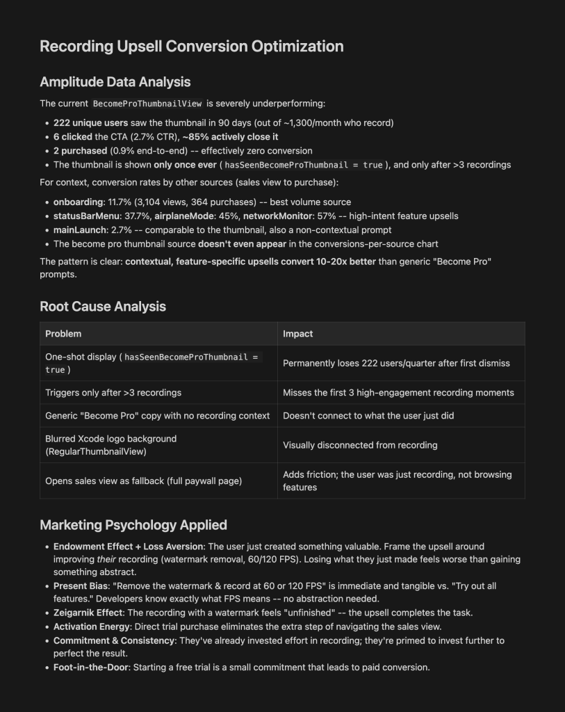 Combining analytics data using the MCP with an Agent Skill really levels up planning prompts.