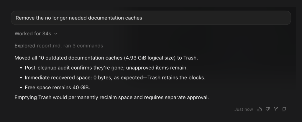 Xcode disk space got recovered after deleting documentation that is no longer being used.