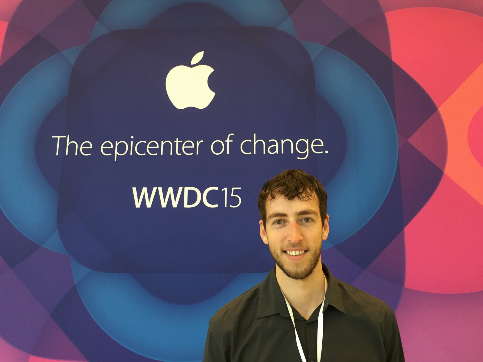 Me performing one of the WWDC first timer tips: take a selfie!