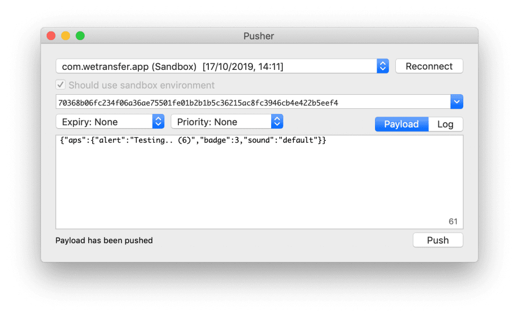 A Mac app to test push notifications on iOS