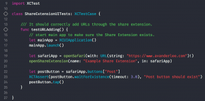 UI Test the Share Extension