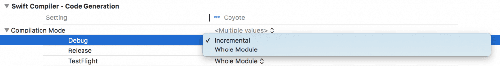 Xcode 10 Incremental Builds