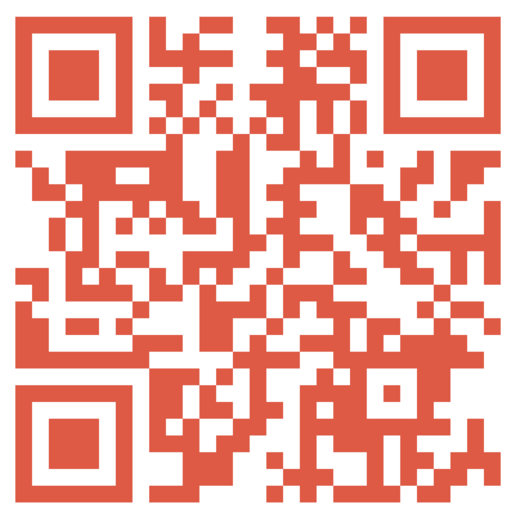 A QR code with a custom color