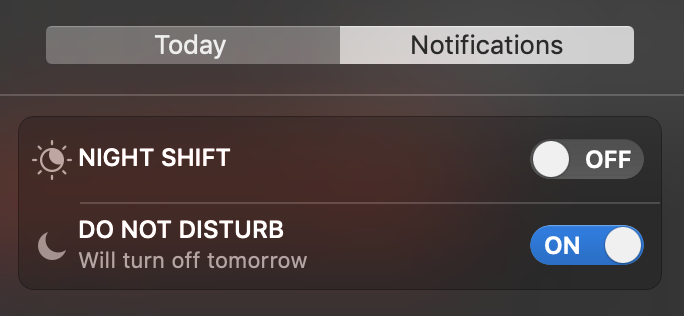 Turning off notifications for more focus