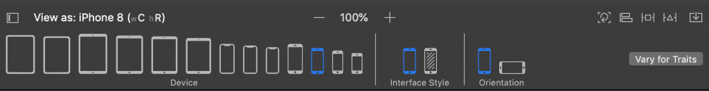 Updating the appearance of a Storyboard to dark