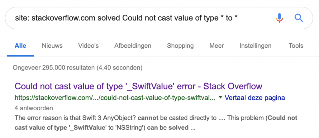 Finding solved answers using the "solved" search term