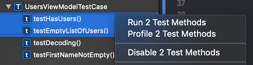 Run multiple unit tests at once