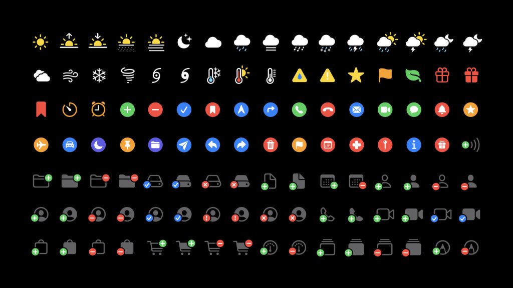 SF Symbols 2.0 adds support for multicolor symbols