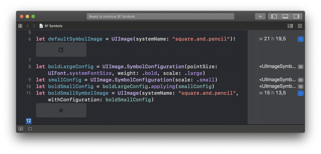 By combining two Symbol Configurations you can be flexible