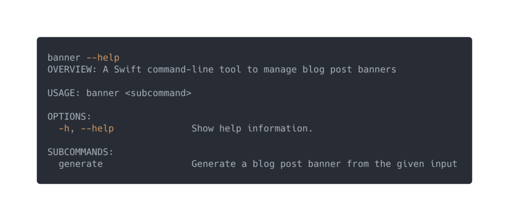 A Swift command-line tool