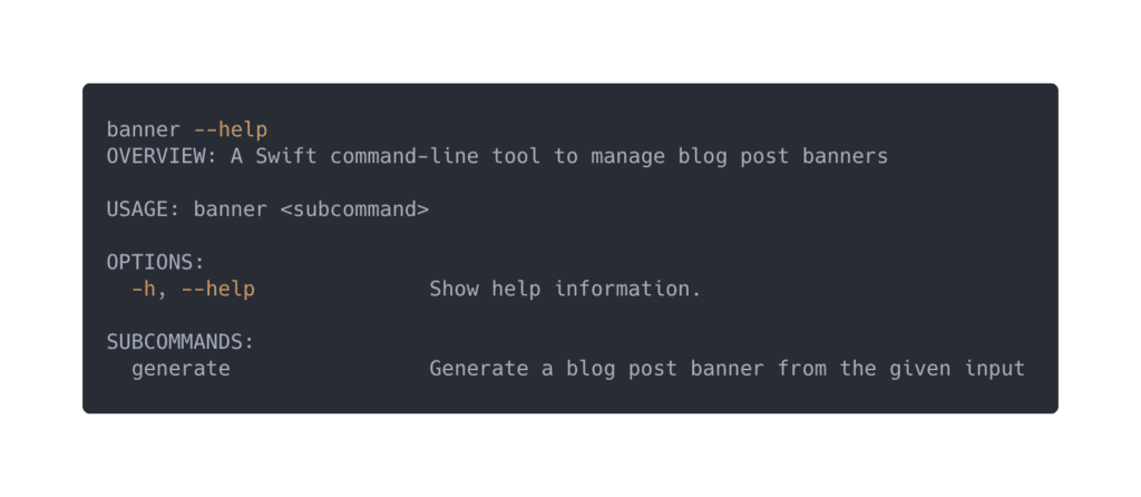 A Swift command-line tool