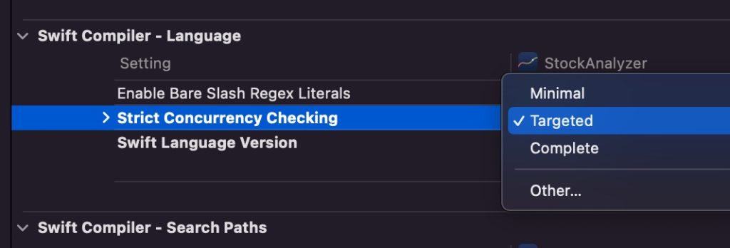 Enable strict concurrency checking to fix sendable conformances and prepare your code for Swift 6.