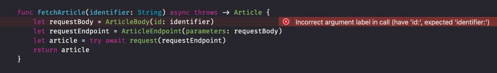 Sharing Swift Code between your client and backend results in compile-time contracts.