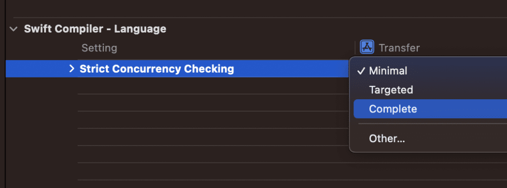 The strict concurrency checking build setting prepares you for Swift 6.0.