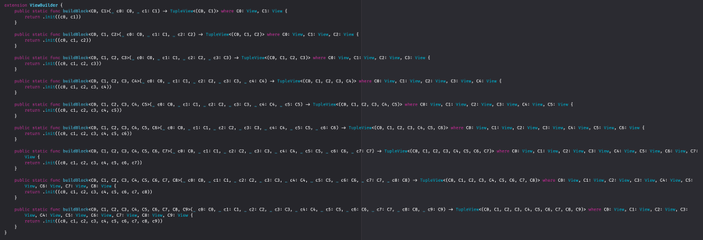 Type and value parameter packs remove the need for many overloads.