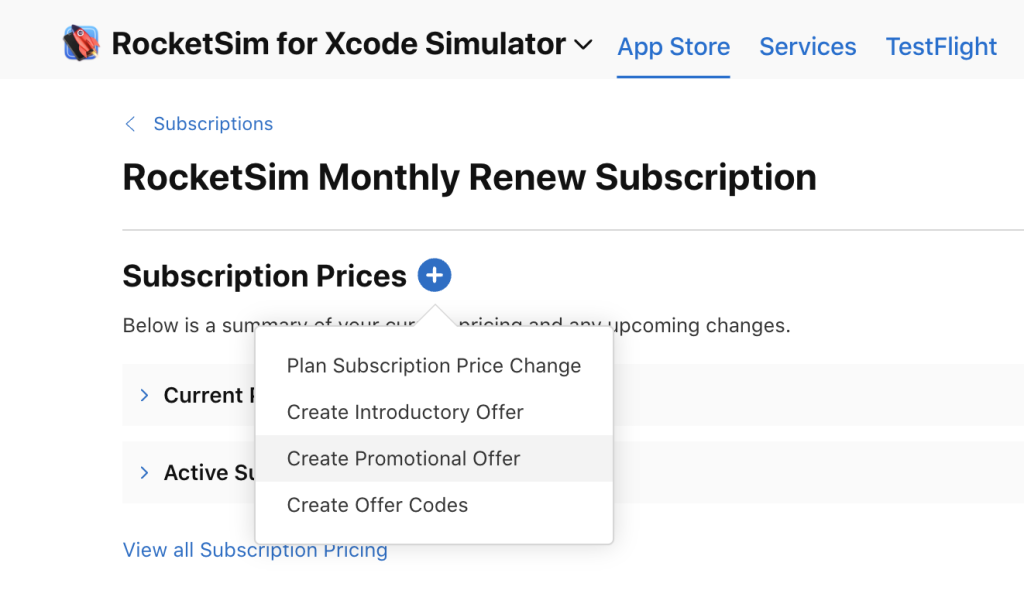 You can create a new Promotional Offer inside App Store Connect.