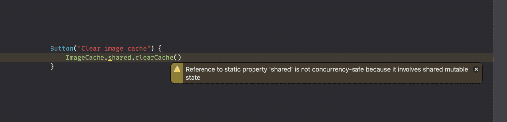 Concurrency-safe global variables are required to conform to strict concurrency.