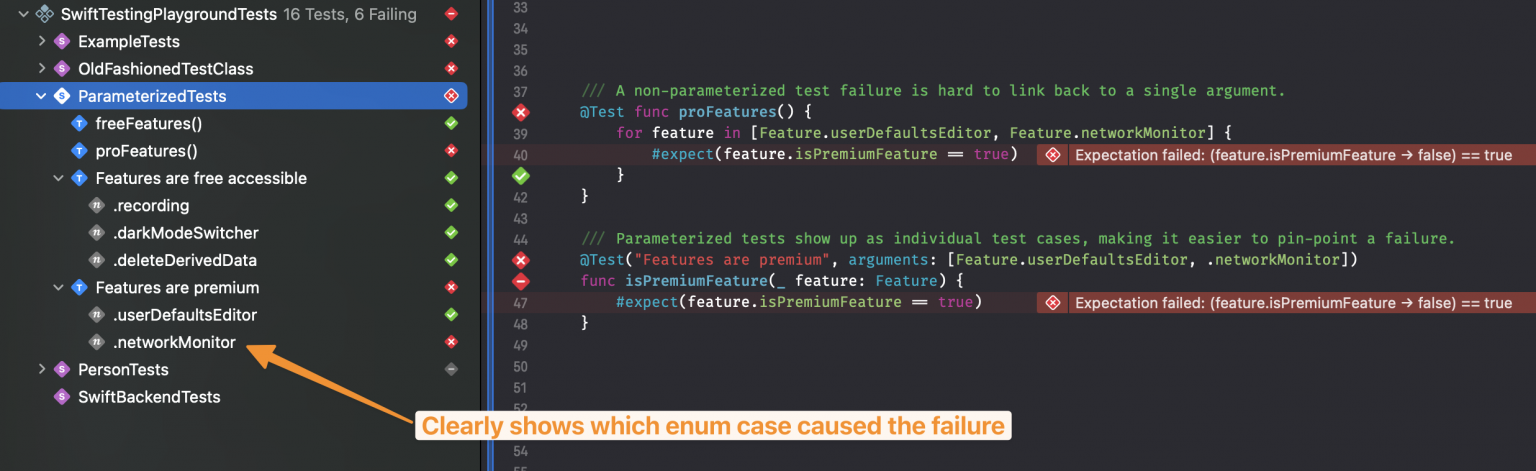 Parameterized tests in Swift: Reducing boilerplate code