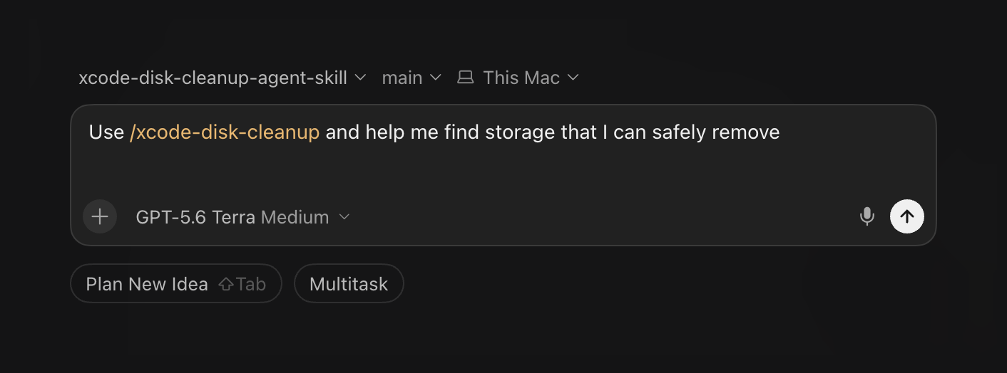 How to free up Xcode disk space safely with an AI Agent - SwiftLee